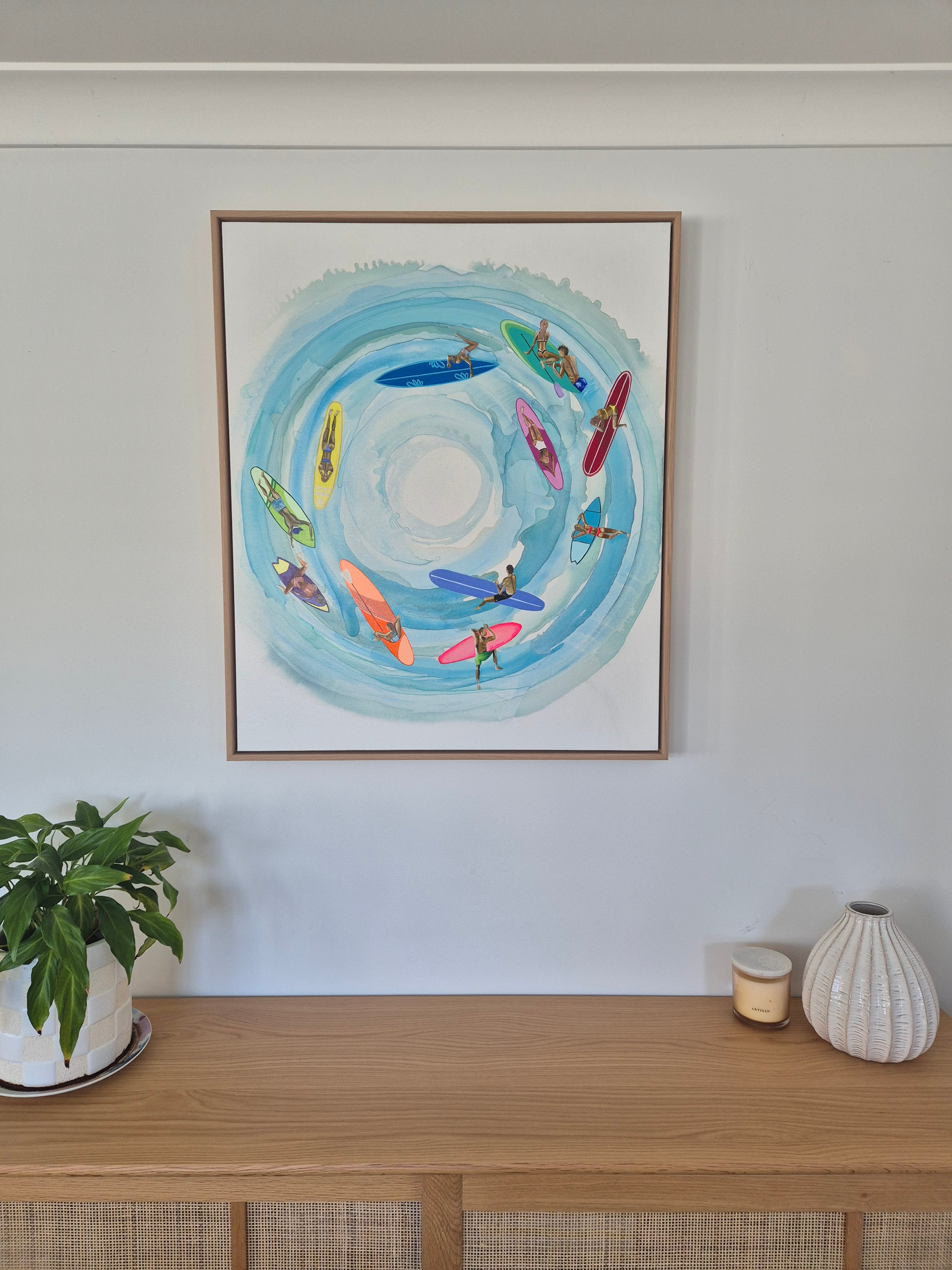 'The Paddle Out' Original Acrylic on Canvas