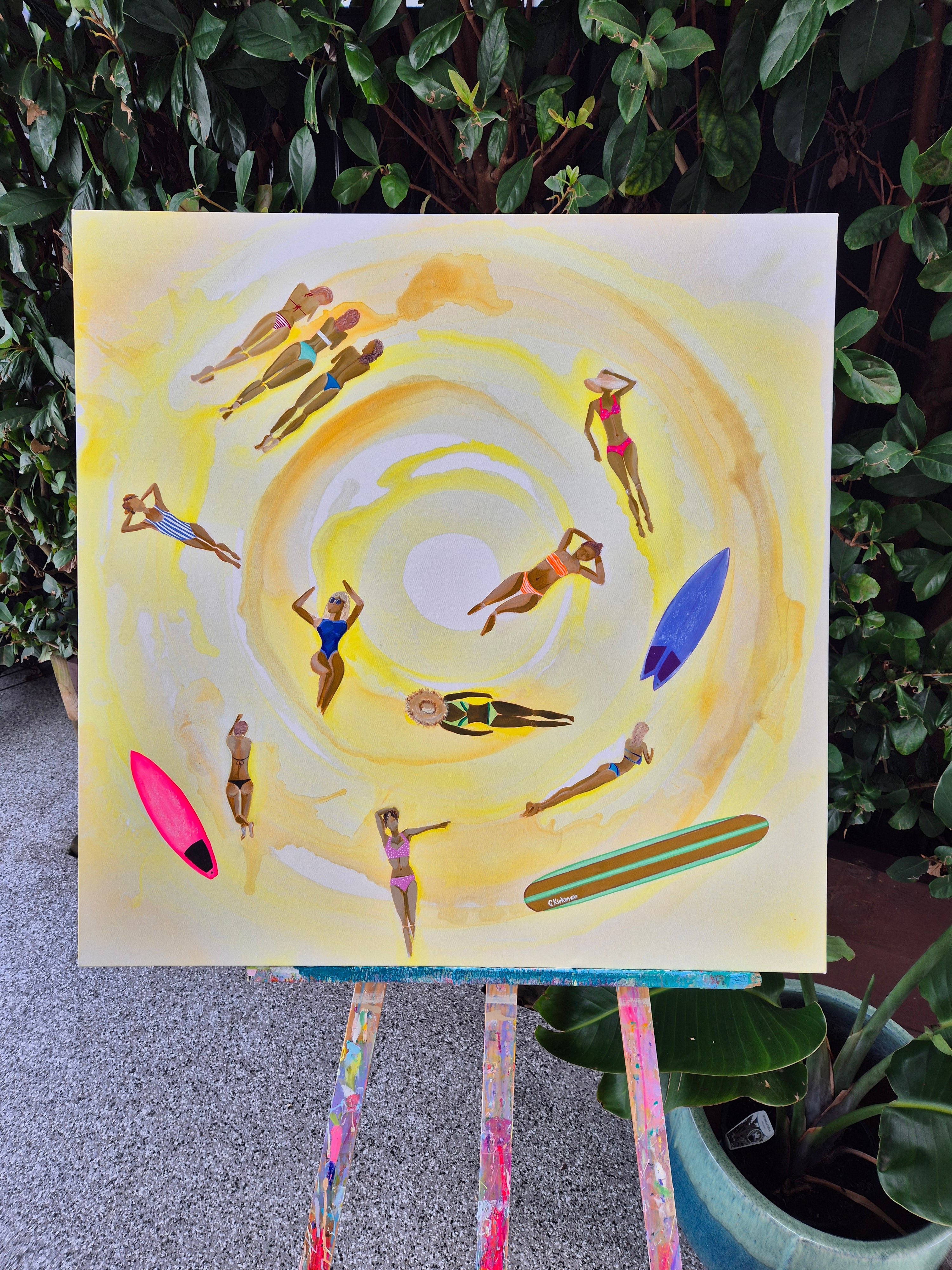 'Girls Of The Break, Bondi' Original Acrylic on Canvas