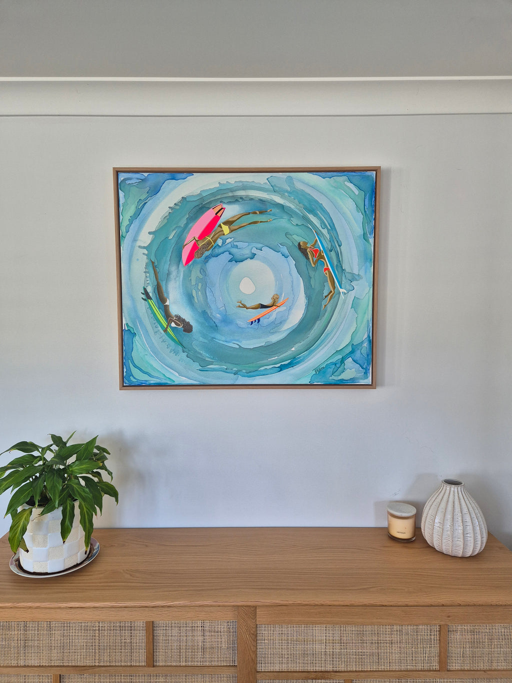 'Saltwater Halo' Original Acrylic on Canvas