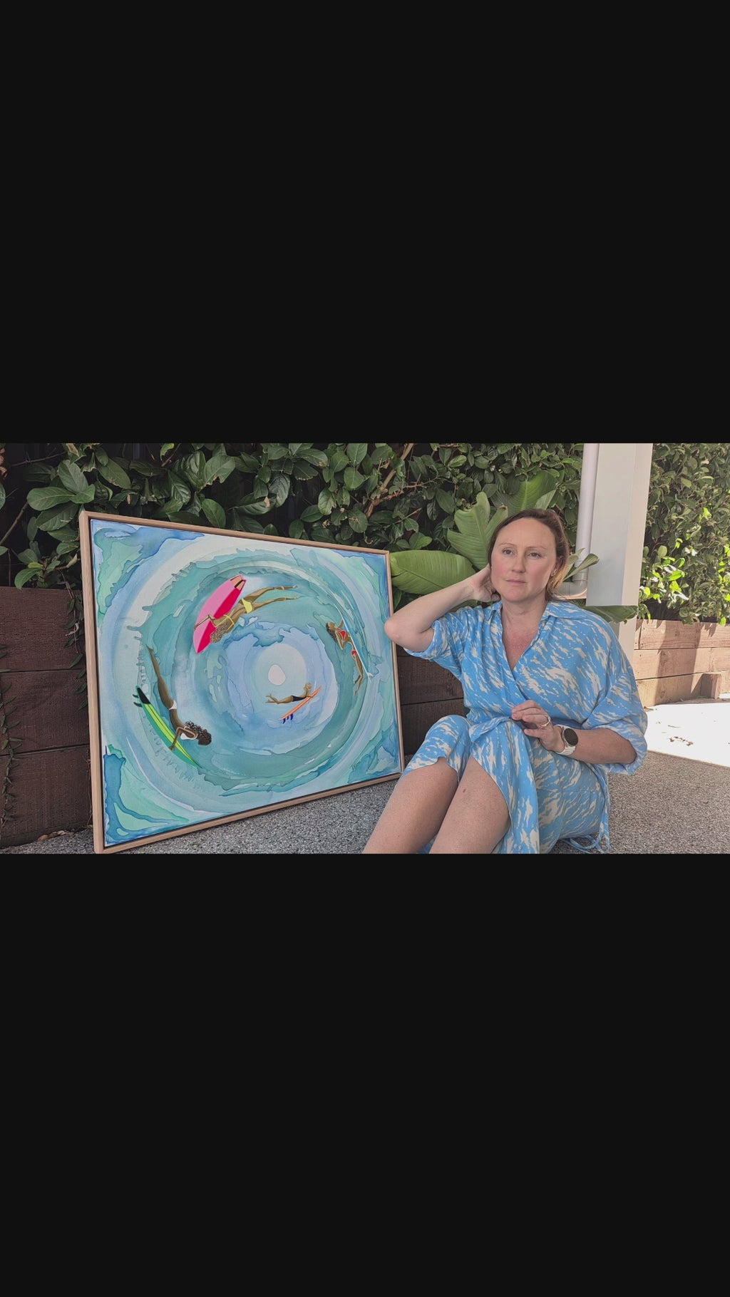 'Saltwater Halo' Original Acrylic on Canvas