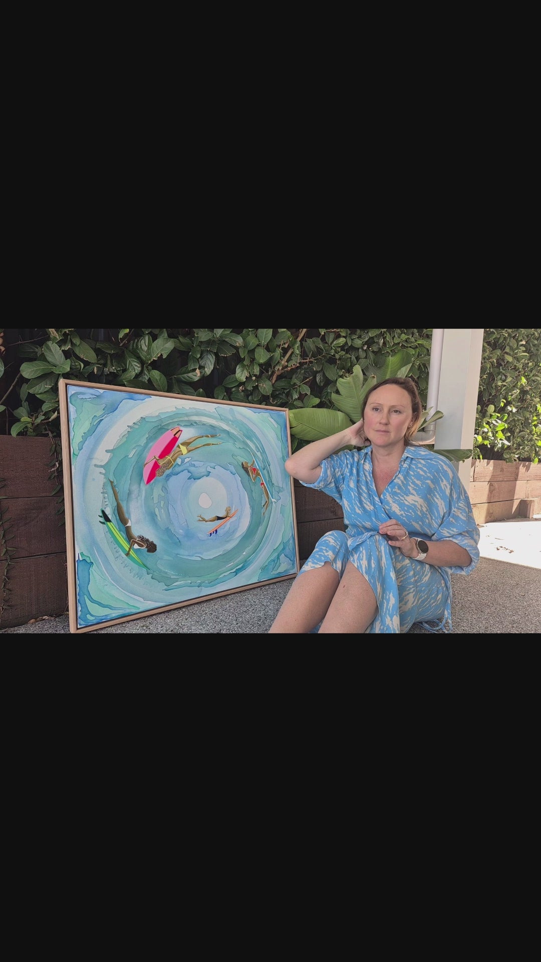 'Saltwater Halo' Original Acrylic on Canvas