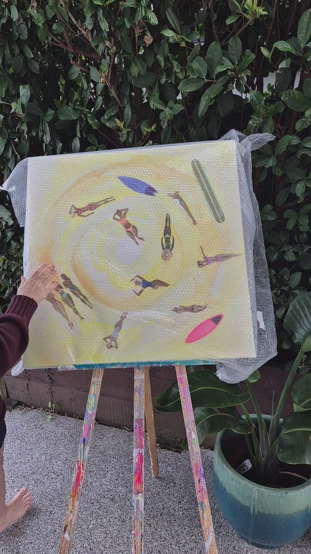 'Girls Of The Break, Bondi' Original Acrylic on Canvas